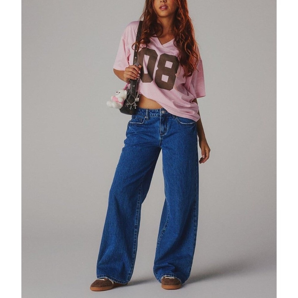 Tilly's RSQ Jeans 28 (30"x31") Baggy Denim Blue Wash Casual‎ Streetwear / #26122